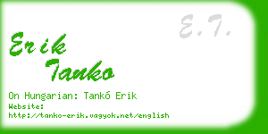 erik tanko business card