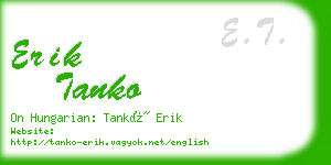 erik tanko business card